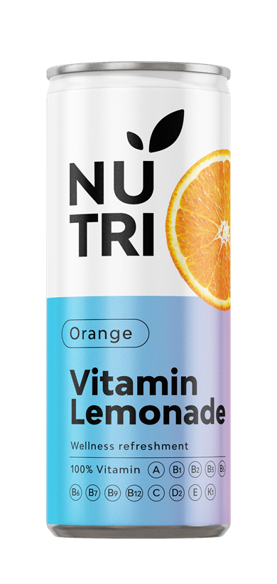 NUTRI Vitamin Lemonade Orange can