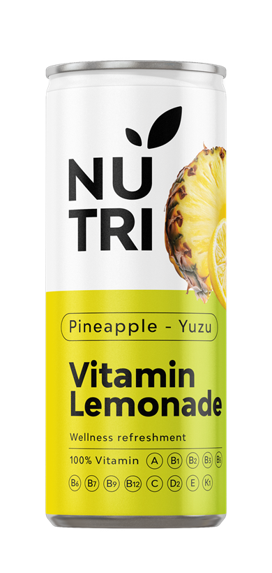 NUTRI Vitamin Lemonade Pineapple-Yuzu can